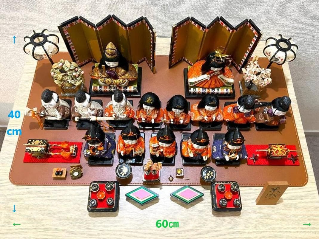 【無形文化財 人間国宝 原米洲 雛人形 15人飾り ひな祭り 日本人形】