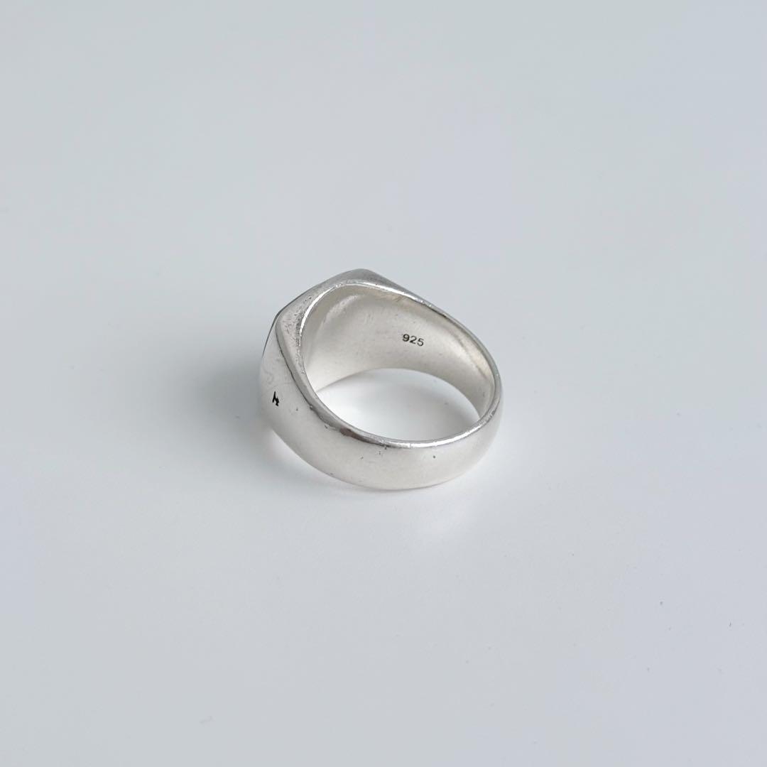 TOMWOODトムウッド　クッションレオパードシルバーリング　58(18号)