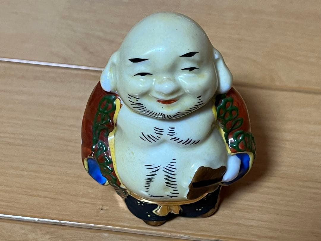 九谷焼 七福神 神様7柱セット 縁起物 置物 昭和レトロ　希少品