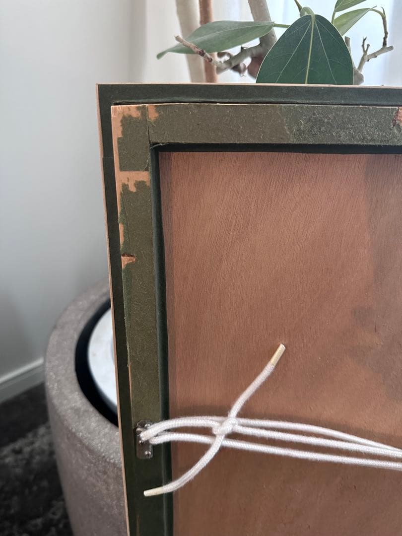 ロジェ・ボナフェ「村と大きな赤い木」シルクスクリーン/直筆サイン入り