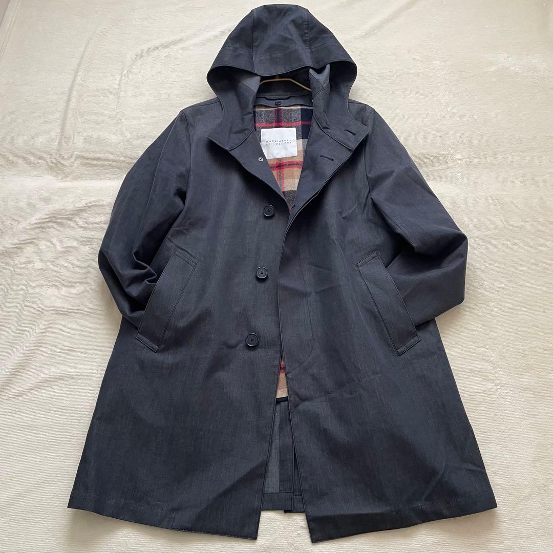 美品 MACKINTOSH PHILOSOPHY フード付きコート 40