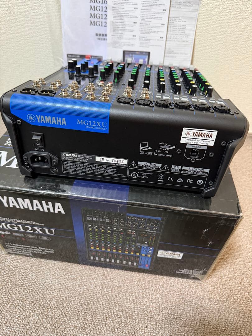 美品! YAMAHA MG12XU 箱付き ミキサーミキシングコンソール