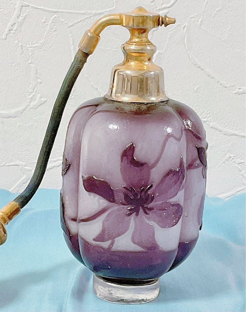 エミール・ガレ クレマンス 香水噴霧器 1890年代 アンティーク 美品