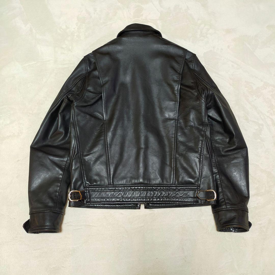 MARK AWARE　馬革　茶芯　シングルライダースジャケット　2サイズ