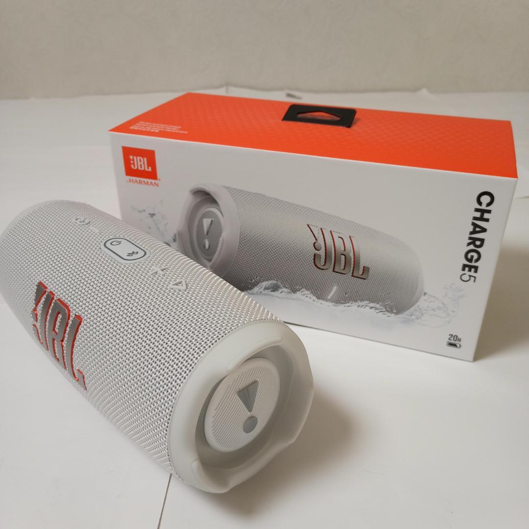 JBL CHARGE5 ホワイト Bluetoothスピーカー 未開封品