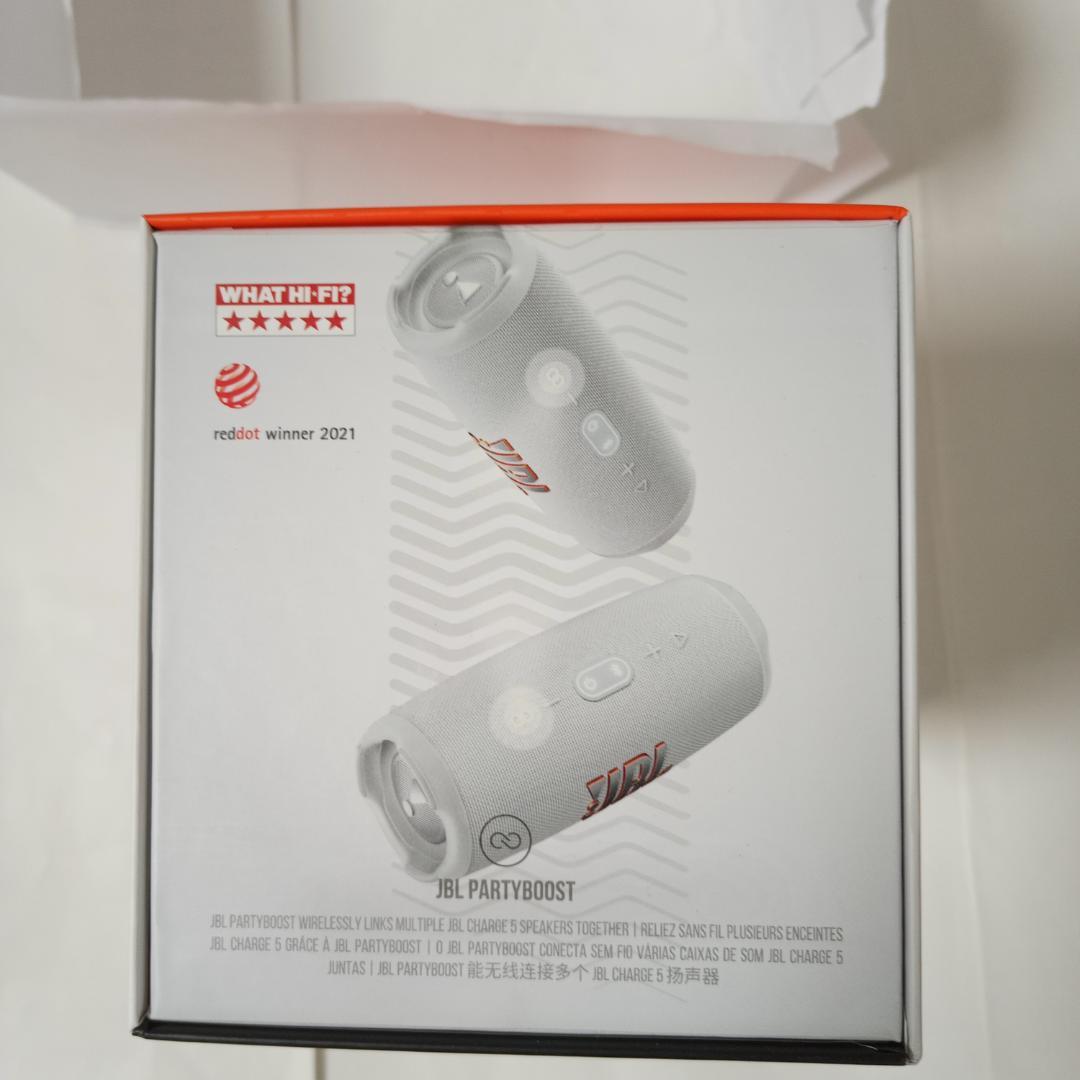 JBL CHARGE5 ホワイト Bluetoothスピーカー 未開封品