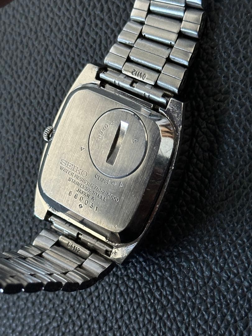 【稼働品】セイコー ロードクオーツ 7853-5000 テレビスクリーン 文字盤