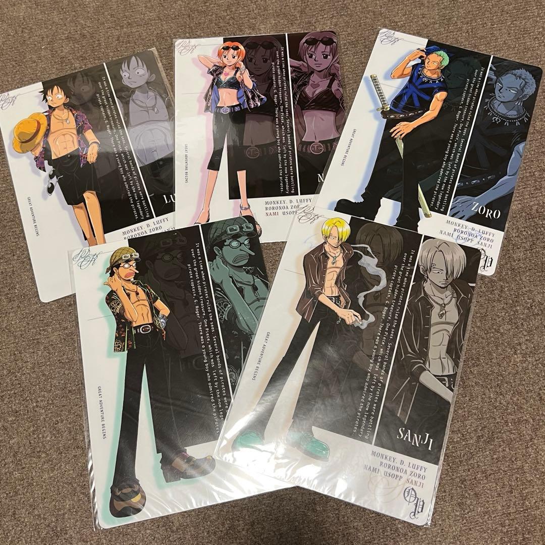 【希少】ワンピース　下敷き　5枚セット