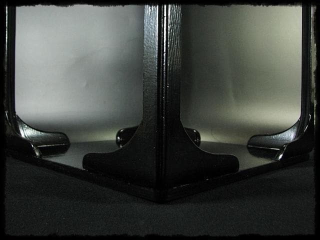 宗旦好 黒一閑 高麗卓 棚物 千家 茶道具 元紙箱 f273