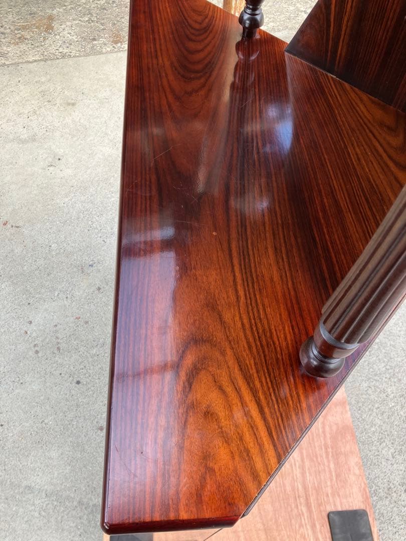 【向川様】二段型 コーナー キャビネット 収納 レトロ