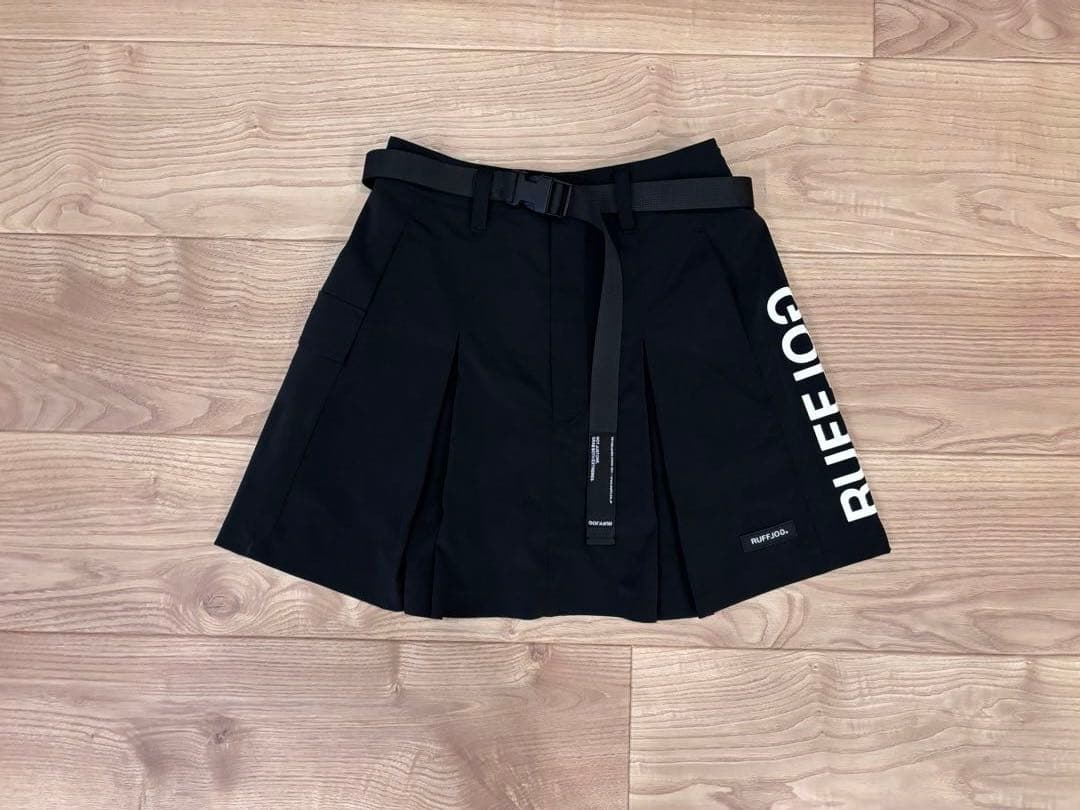 ラフロッグ　今季新作　アジャスタブルサイドポケットプリーツスカート