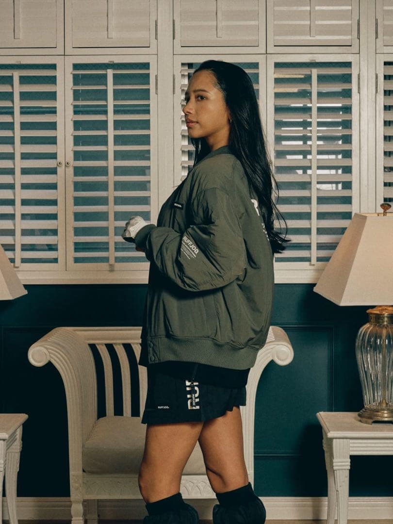 ラフロッグ　今季新作　アジャスタブルサイドポケットプリーツスカート