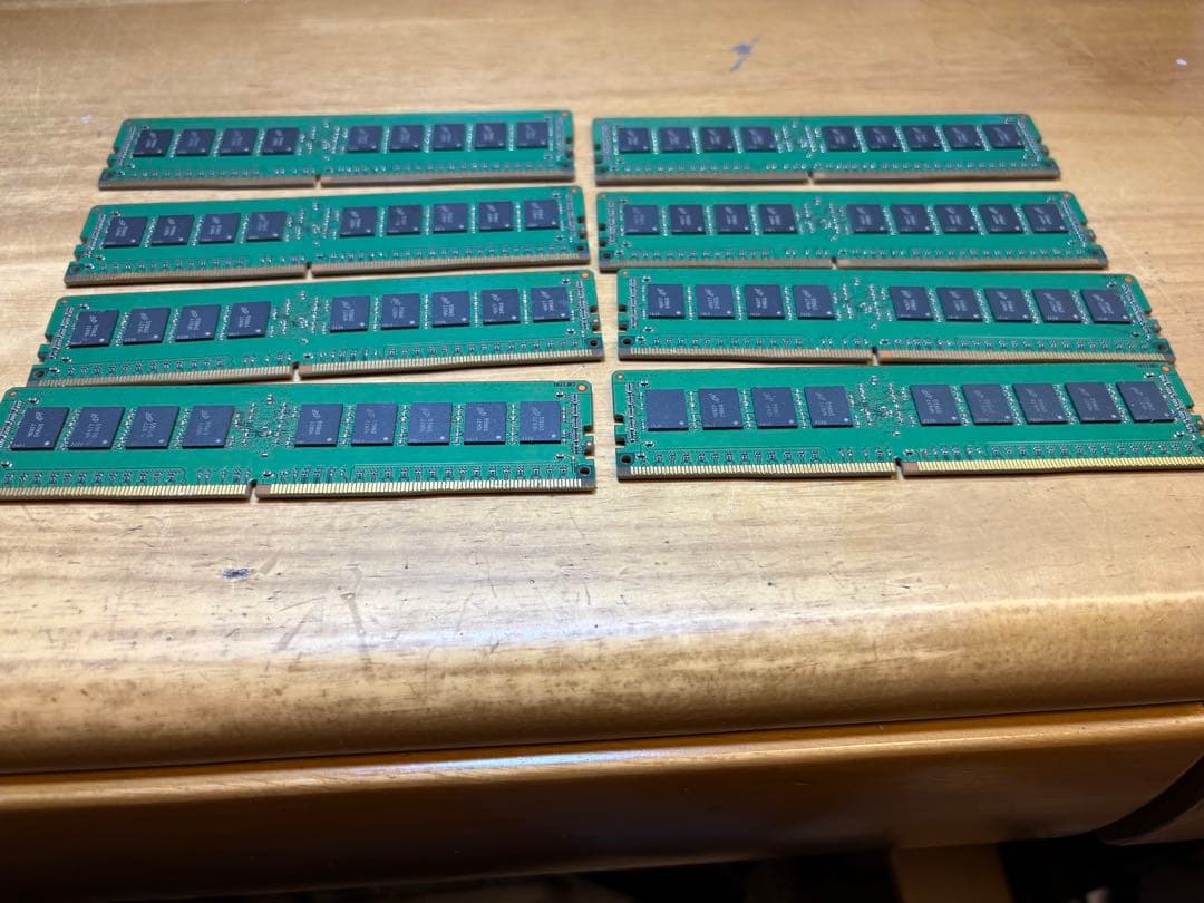 Micron製　DDR4 8GB×16＝128GB 2R×8 pc4-2133p