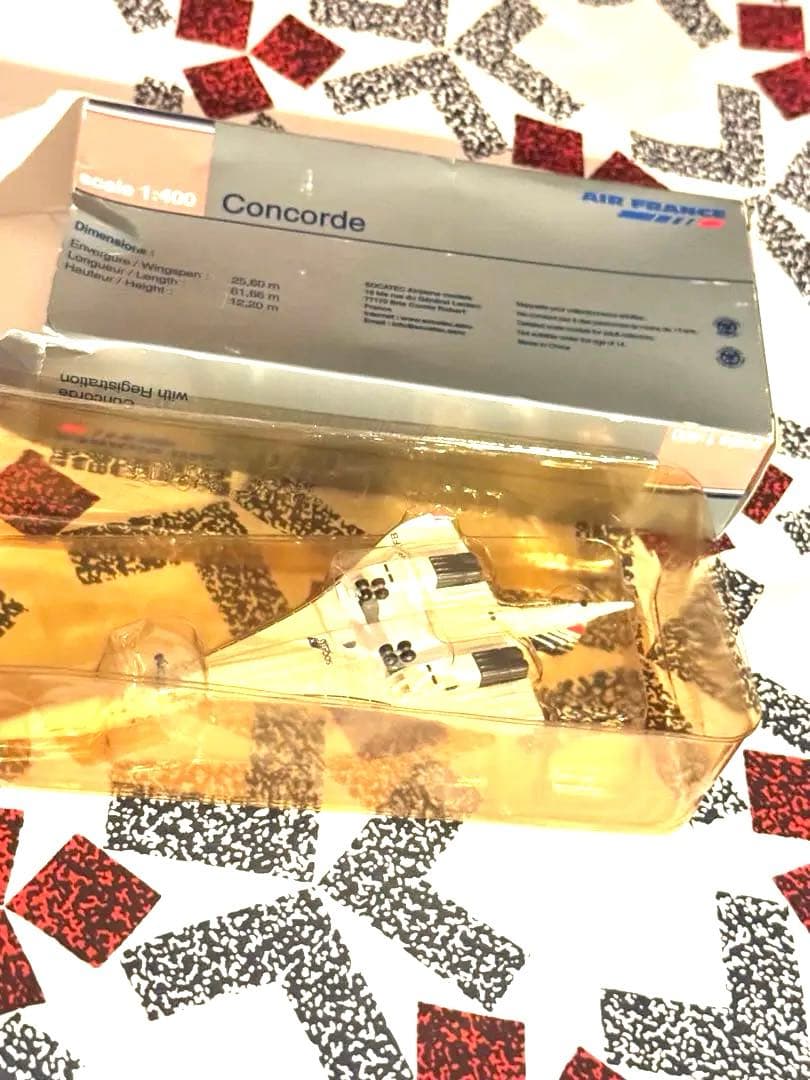 新品未使用　純正コンコルド1/400模型　ビンテージ　エールフランス航空