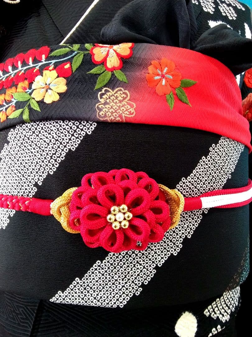 振袖フルセット、正絹高級絞り、成人式、重ね衿、帯揚げ帯締め、京の袋帯、襦袢