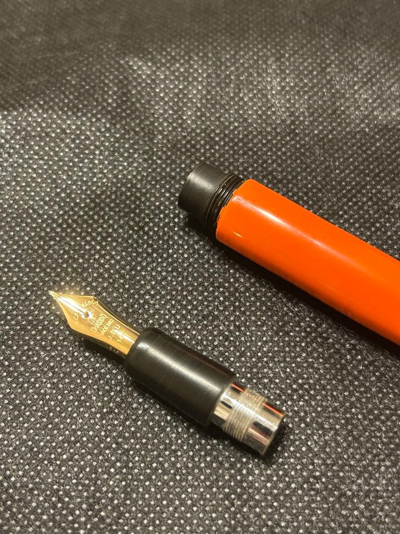 大橋堂　万年筆　漆塗り(朱色)