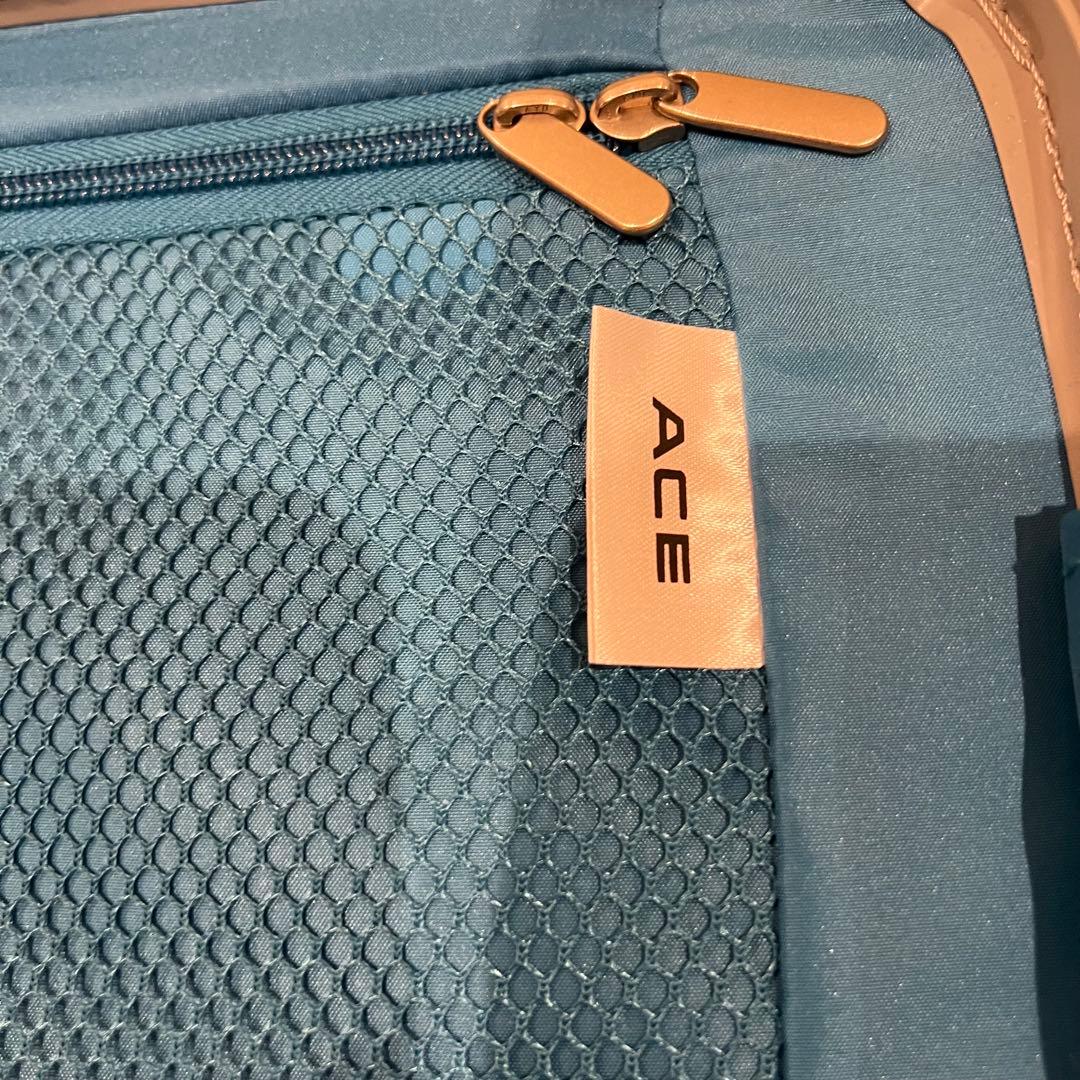 ACE 85L シルバー ストッパー付 キャリーケース 大型 軽量 キャスター
