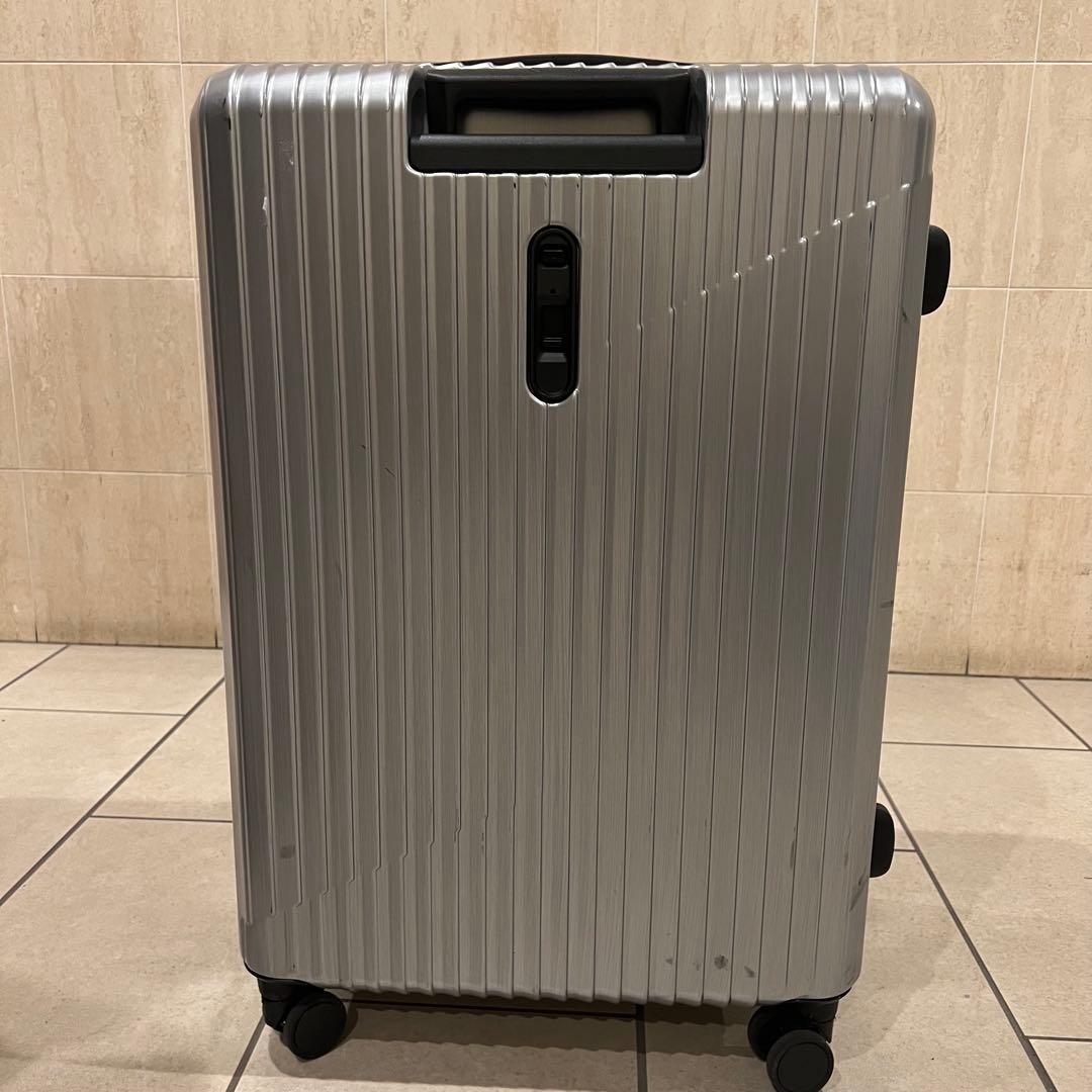 ACE 85L シルバー ストッパー付 キャリーケース 大型 軽量 キャスター