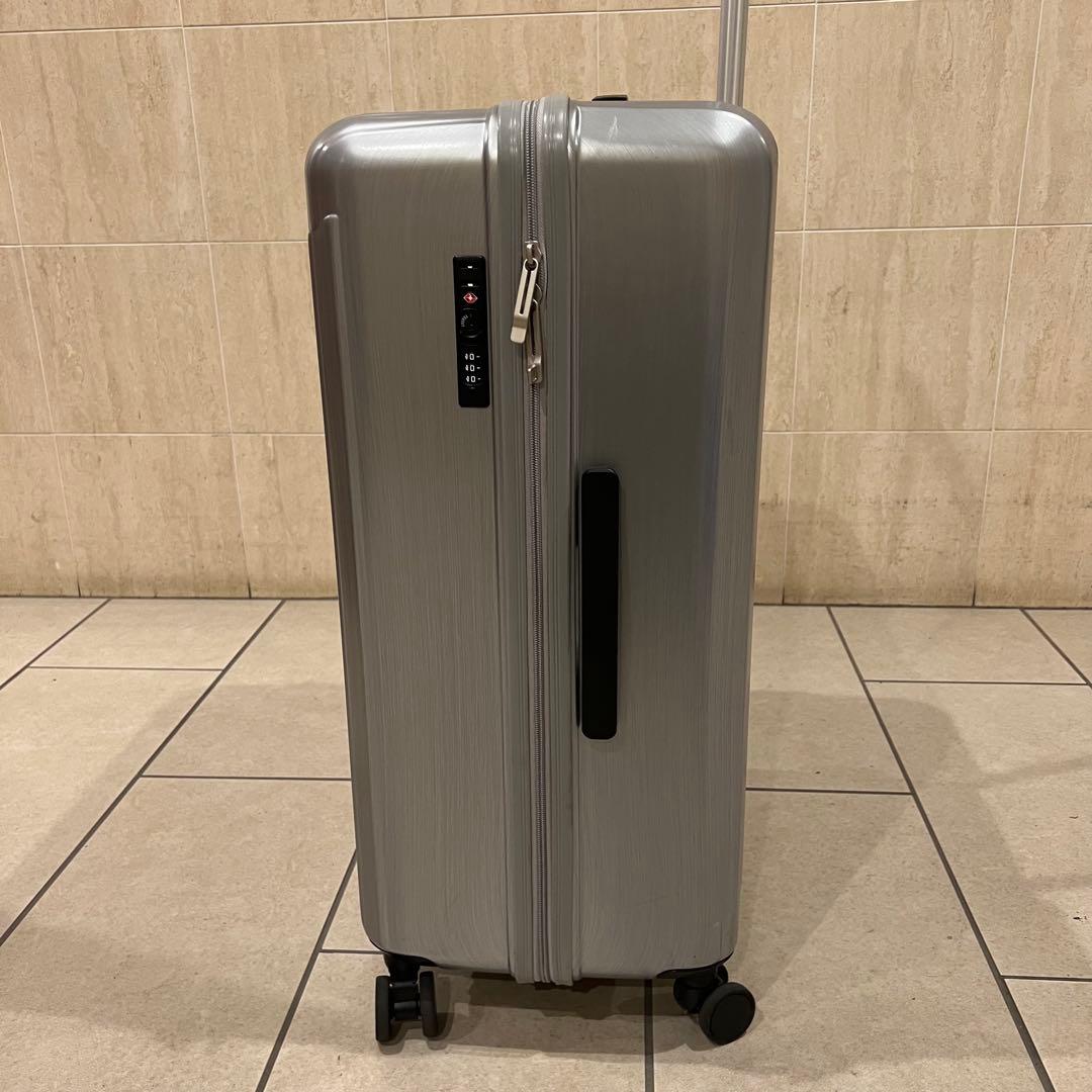 ACE 85L シルバー ストッパー付 キャリーケース 大型 軽量 キャスター