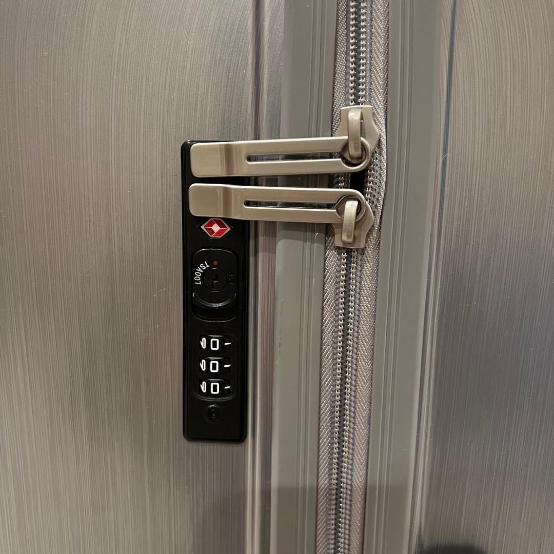 ACE 85L シルバー ストッパー付 キャリーケース 大型 軽量 キャスター