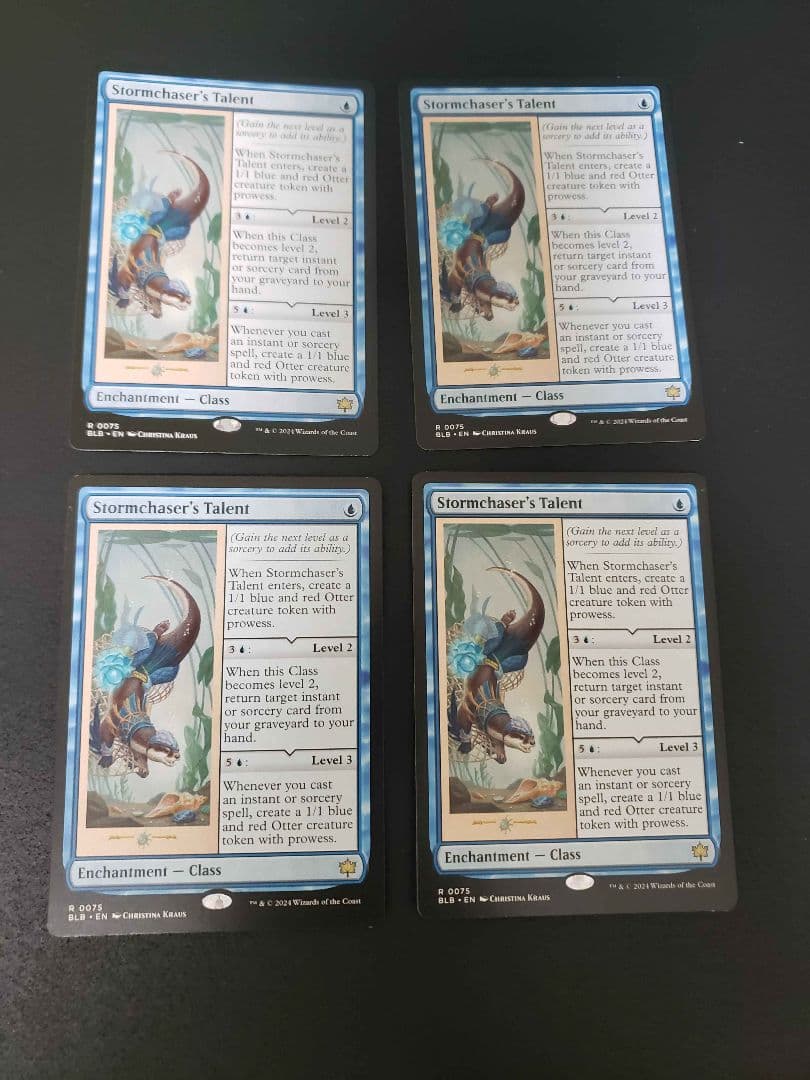 mtg 《嵐追いの才能/Stormchaser's Talent 》英　4枚