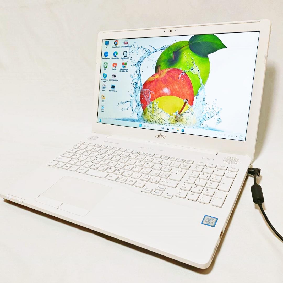 【美品】新品メモリ8G・SSD256で爆速！✨設定済 富士通 ノートパソコン