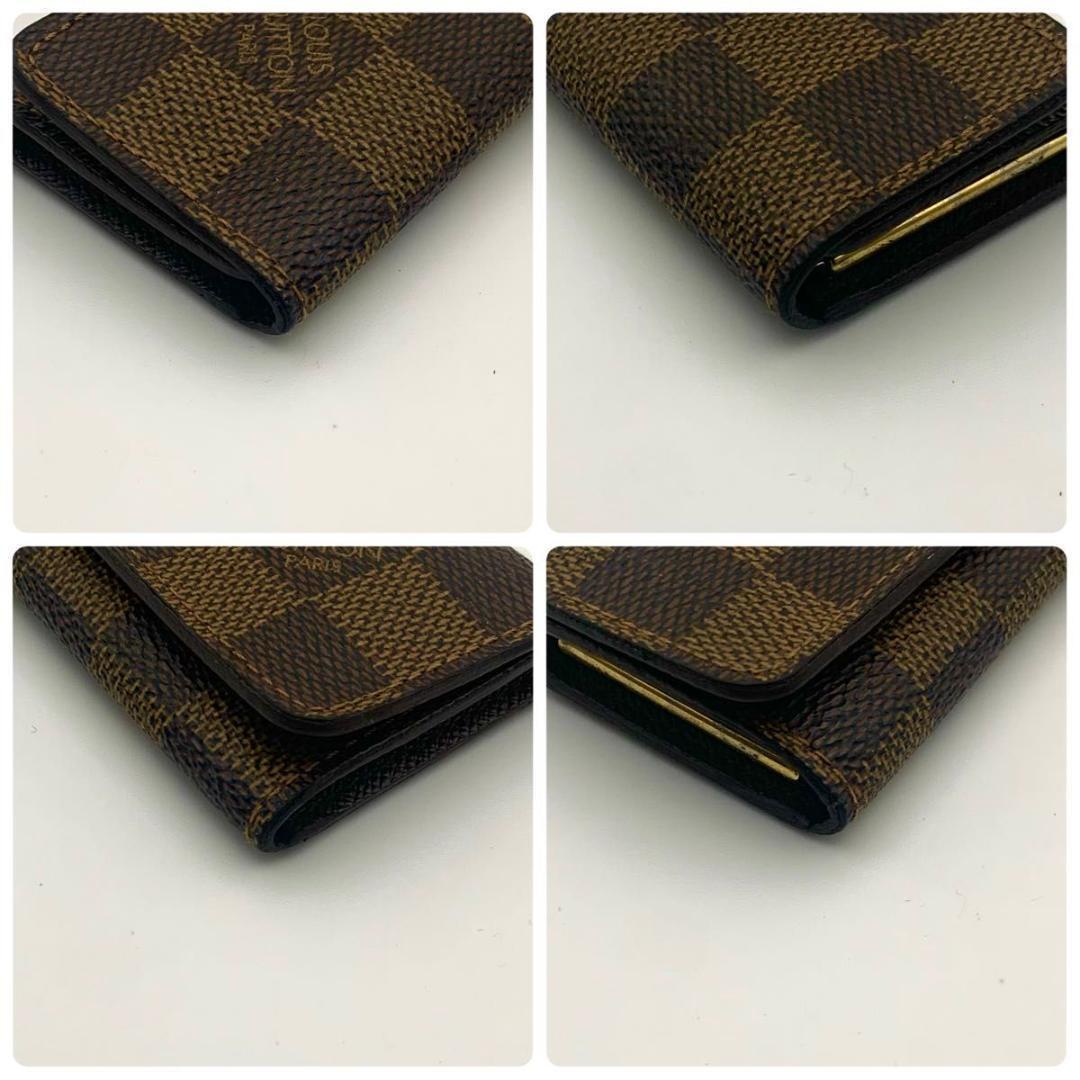 鑑定済み ルイヴィトン ミュルティクレ4 キーケース キーホルダー ダミエエベヌ