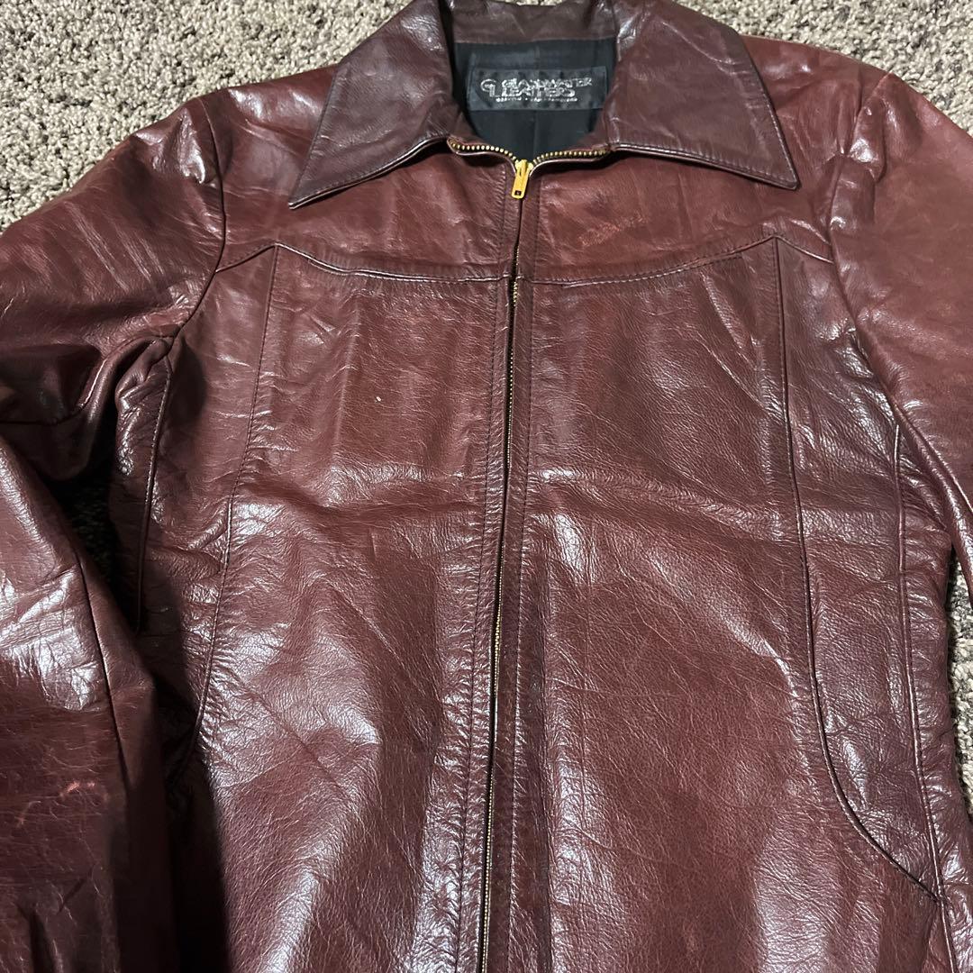 激レア 70s glasswater ヴィンテージ レザージャケット USA製