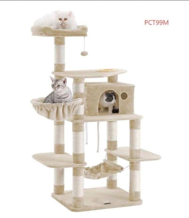 大型サイズ　キャットタワー　爪とぎ柱 大型猫 運動不足対応 多頭飼い