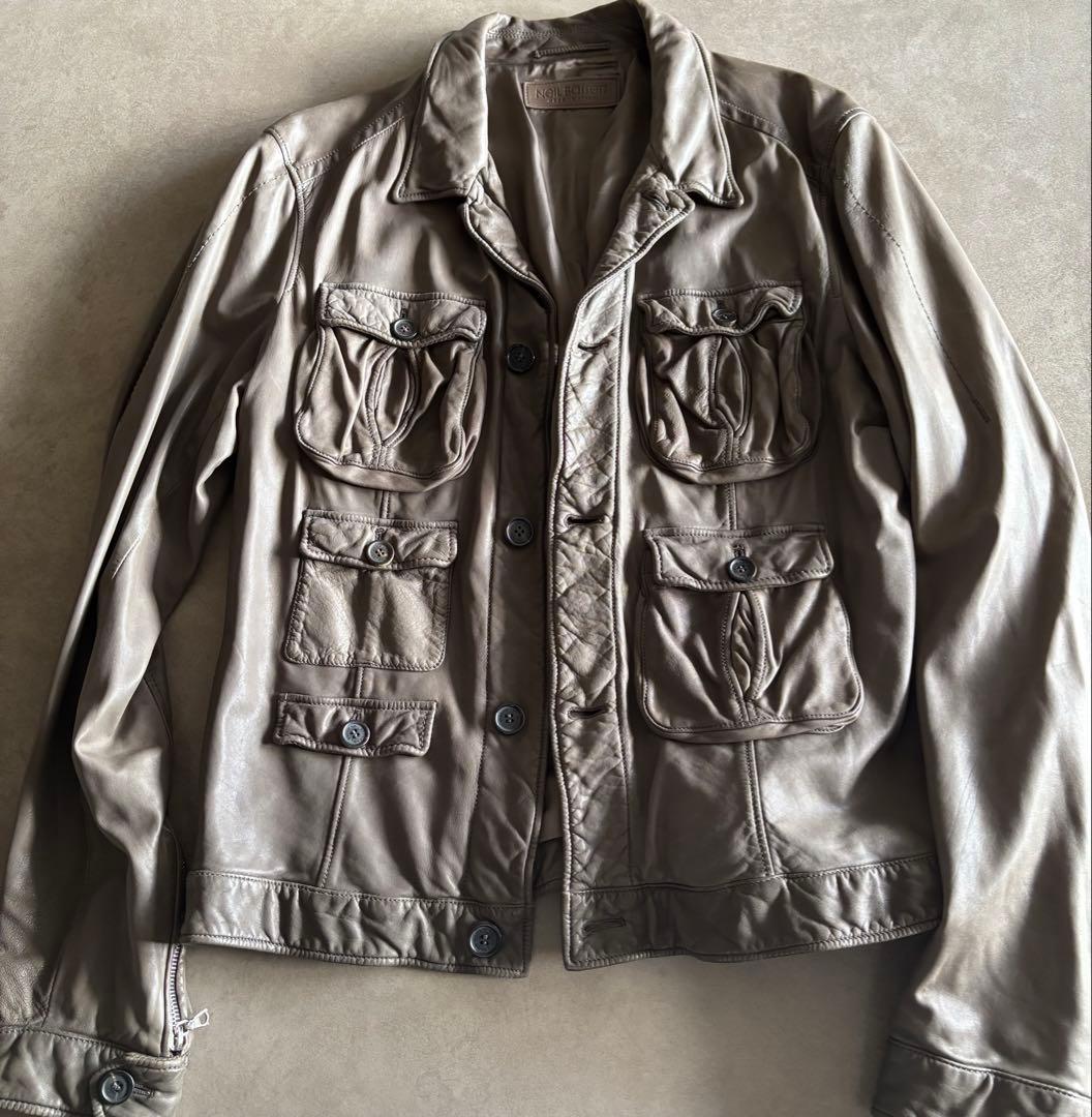 定価約35万円⭐︎ニールバレット⭐︎レザー⭐︎ブルゾン⭐︎グレーベージュ⭐︎ライダース