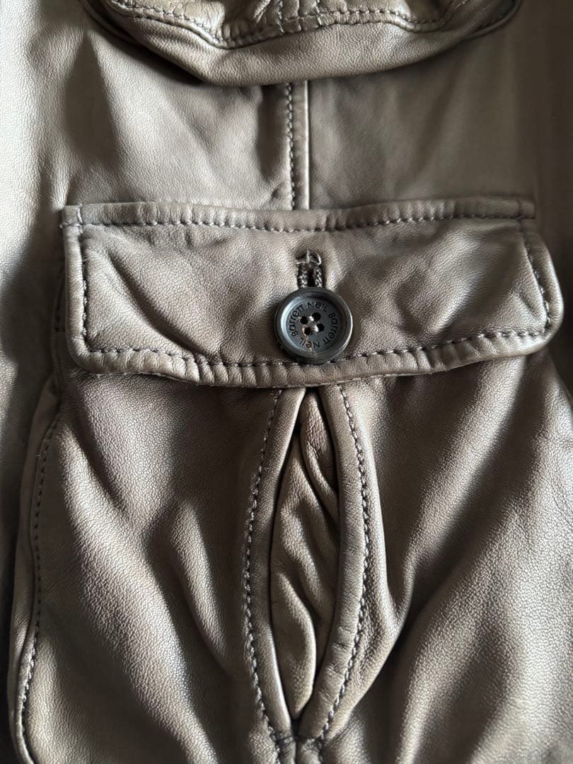 定価約35万円⭐︎ニールバレット⭐︎レザー⭐︎ブルゾン⭐︎グレーベージュ⭐︎ライダース