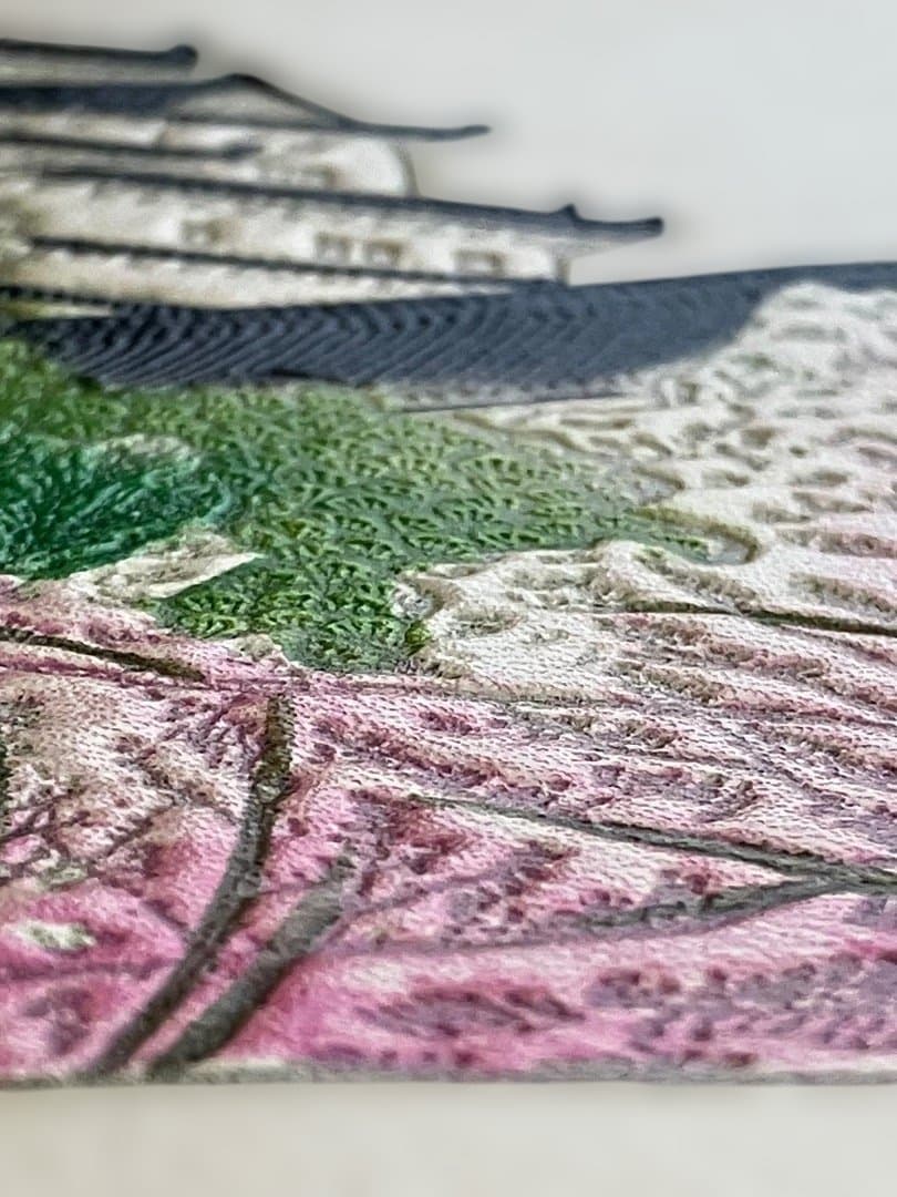 姫路革細工「国宝姫路城」木製フレーム付き