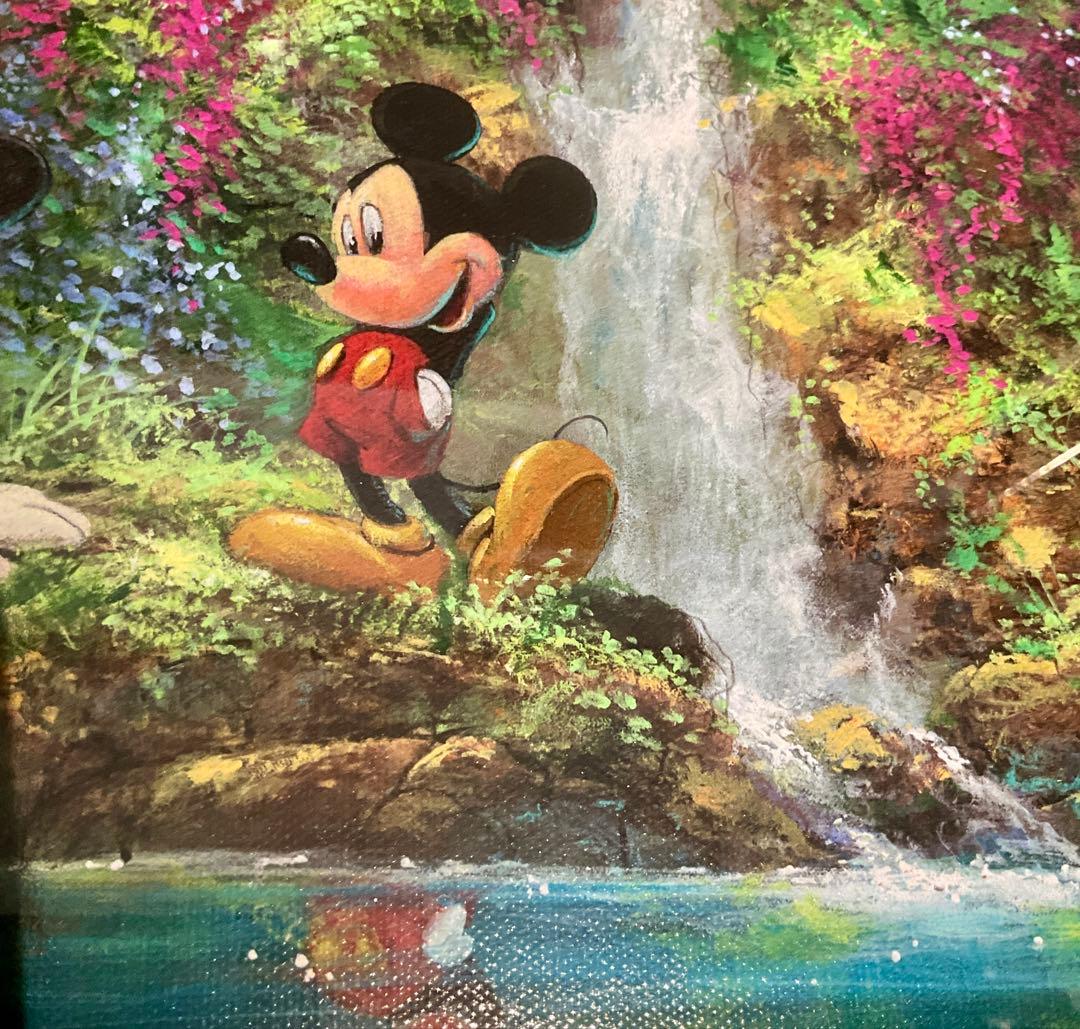 62302 限定 ミッキー＆ミニー 絵画 真正証明書付 ゴールドフレーム