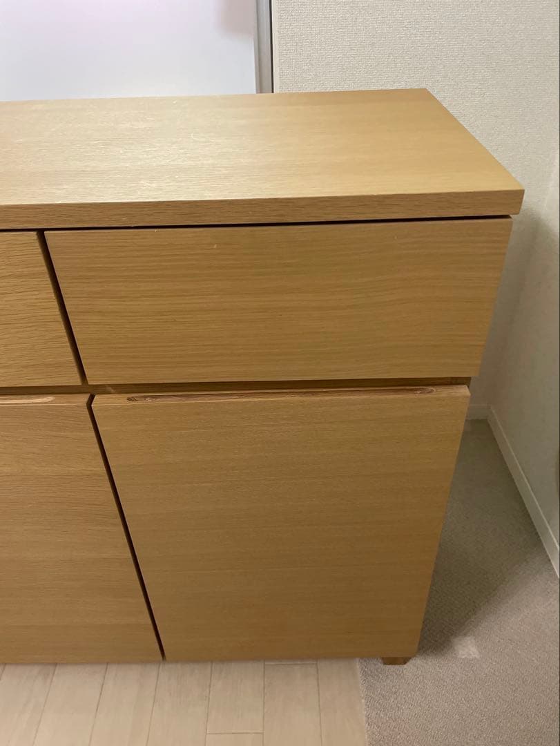 無印良品　オーク材・キャビネット大　サイドボード　廃盤　幅1200mm