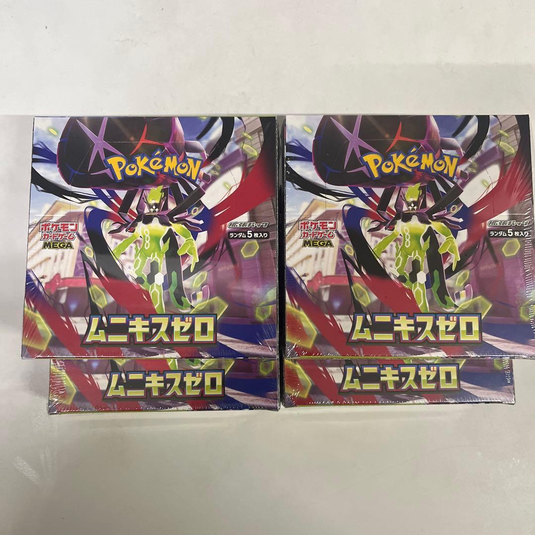 ポケカ　ムニキスゼロ　未開封4BOXシュリンク付き