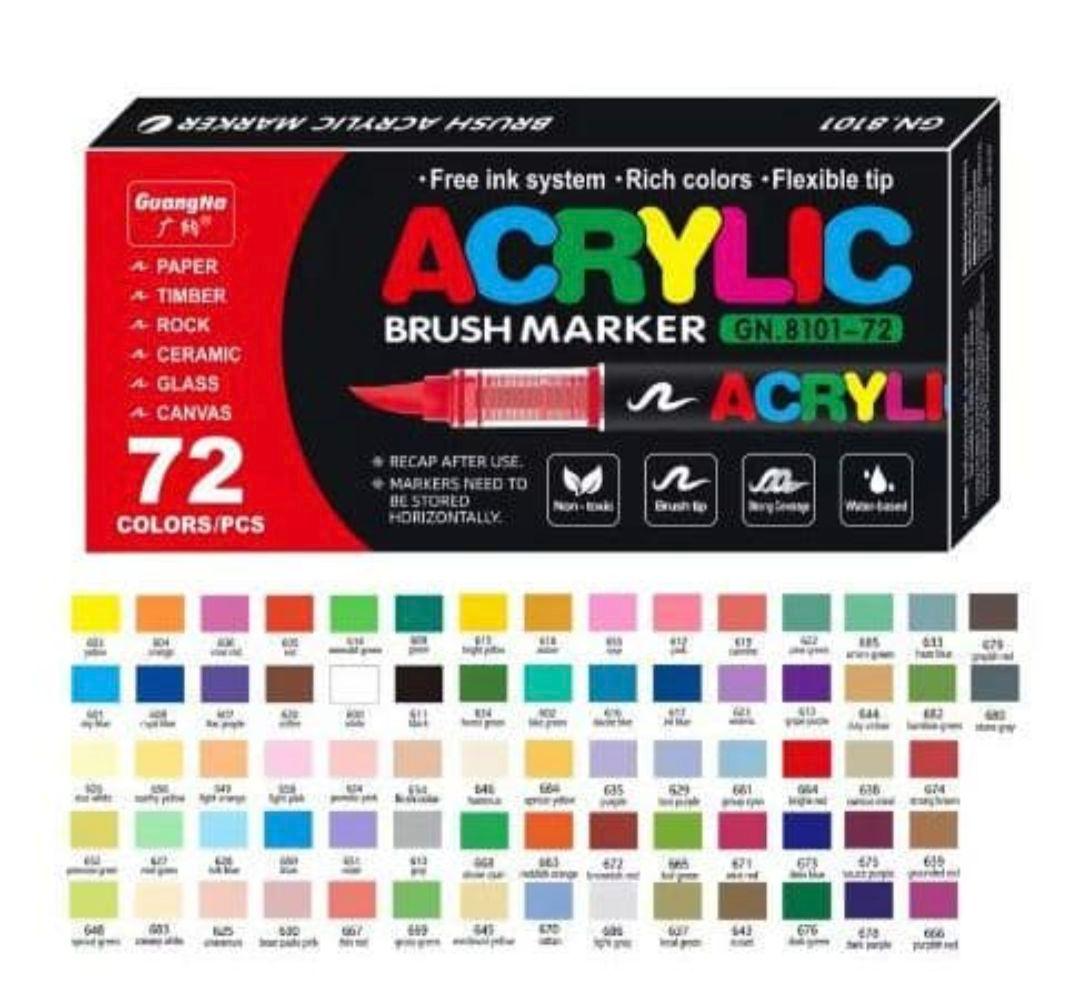 72色 アクリルブラシマーカーセット