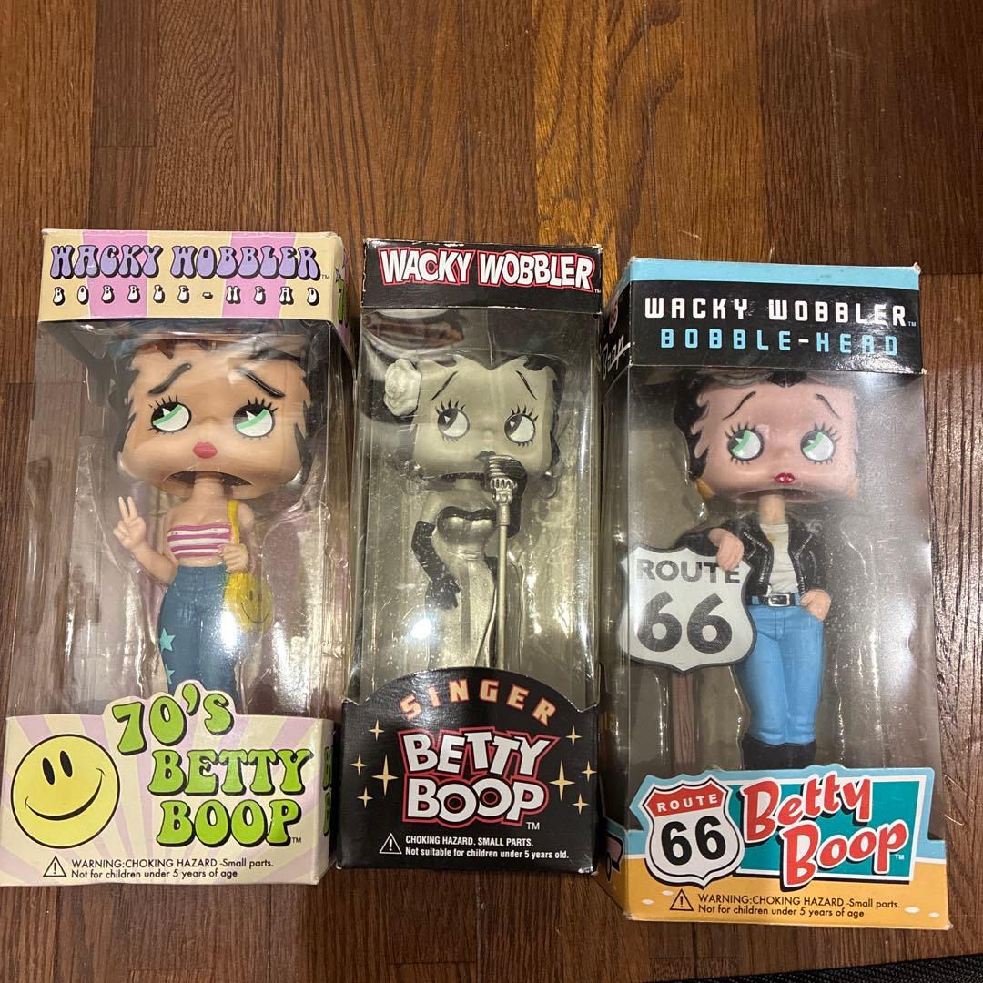 Funko Betty Boop ボブルヘッド 3点セット　ベティーちゃん