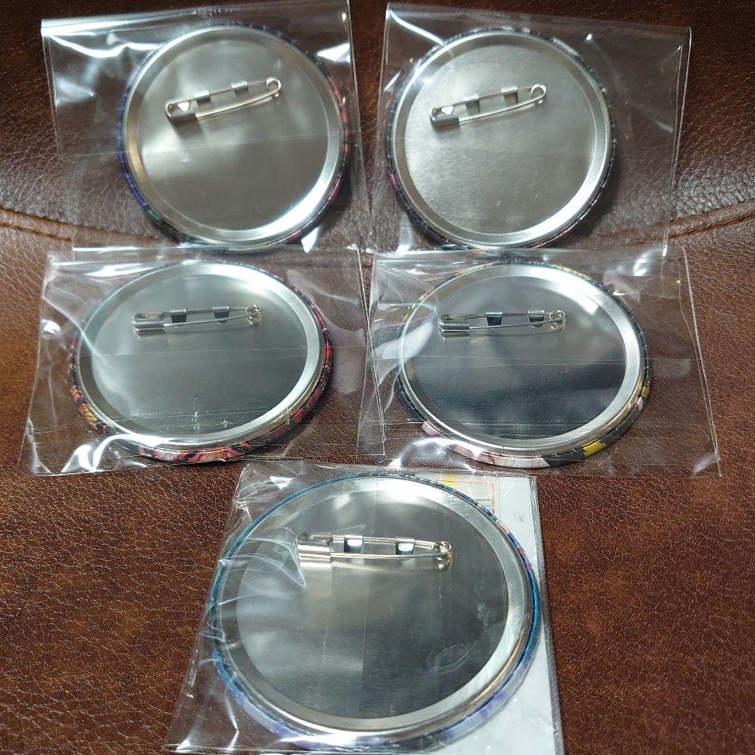 ワンピース　輩缶バッチ　5枚セット スモーカー ドラゴン エネル ワイパー クロ