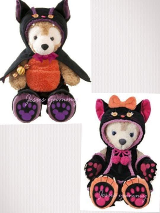 ダッフィー　シェリーメイ　ハロウィン　コスチューム　コウモリ　黒猫　レア　貴重