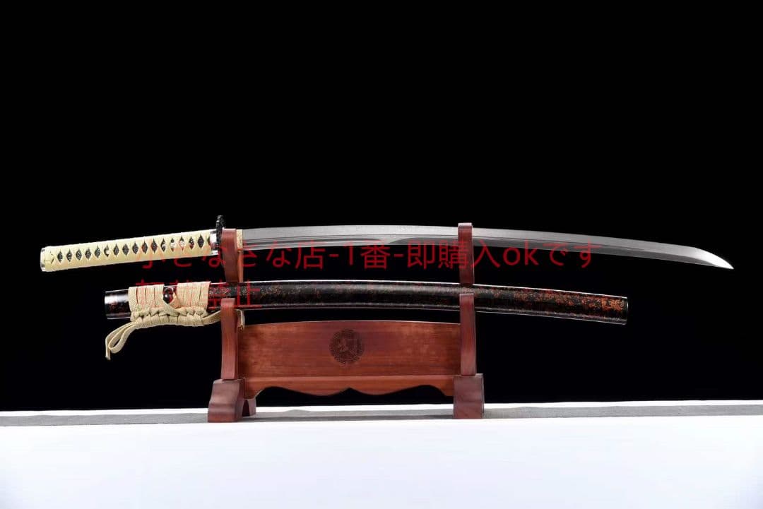 模様鋼小烏丸『滴金鞘小烏丸』古兵器 武具　刀装具　日本刀　模造刀 居合刀