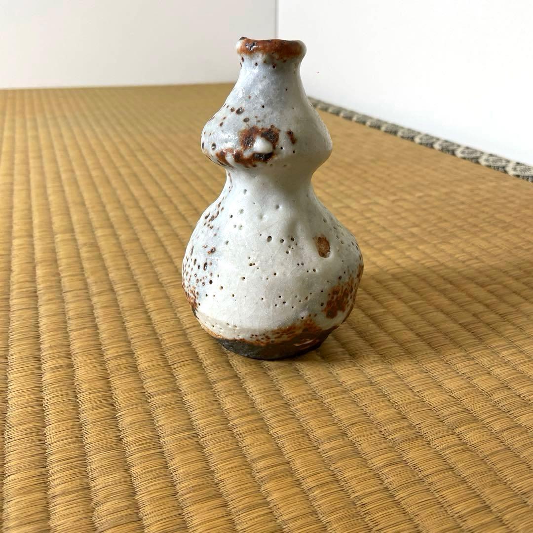 #XG475 陶芸家・鈴木五郎・志野徳利・花生・共箱・瀬戸焼・志野焼・茶道具