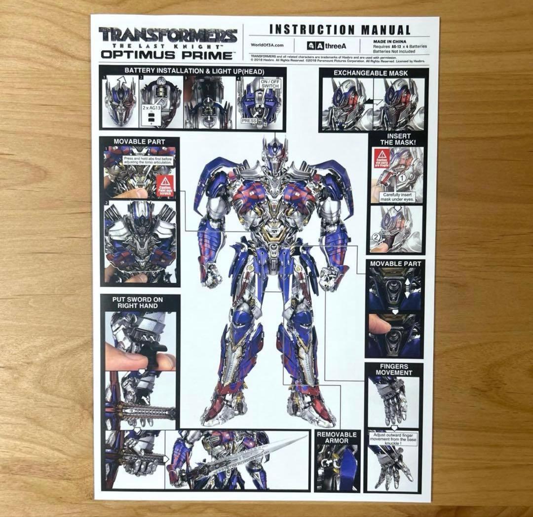 3A threeA プレミアムスケール オプティマスプライム 最後の騎士王
