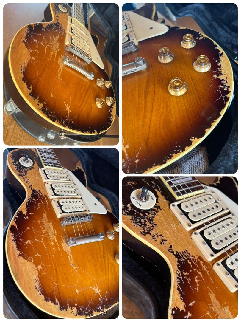 ハードエイジド&レリックレスポールスタンダードタイプ3PUオイルコンデンサー仕様