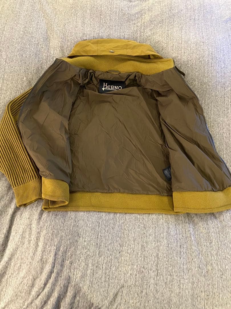 田*.様 Herno リブ編みフード付きジャケット