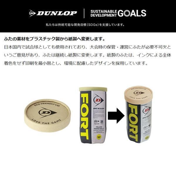 【新品】 Dunlop　ダンロップ フォート　1箱15缶60球　2箱セット