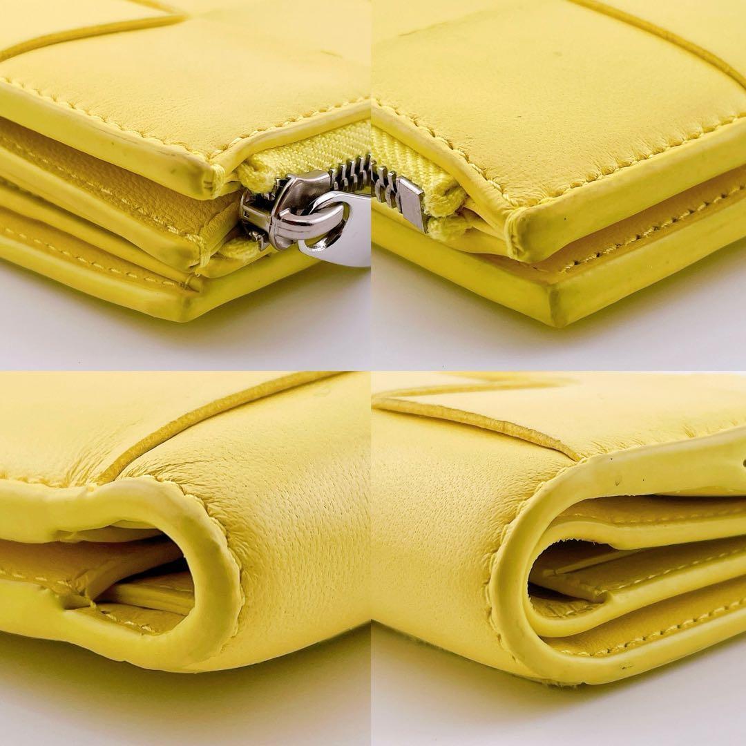 ★ボッテガヴェネタ★ 二つ折り財布 イントレチャート カセット イエロー系