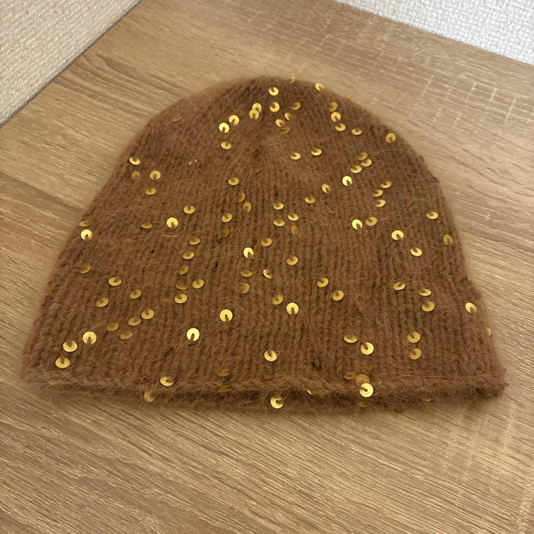 UNDERCOVER ニット帽 ブラウン