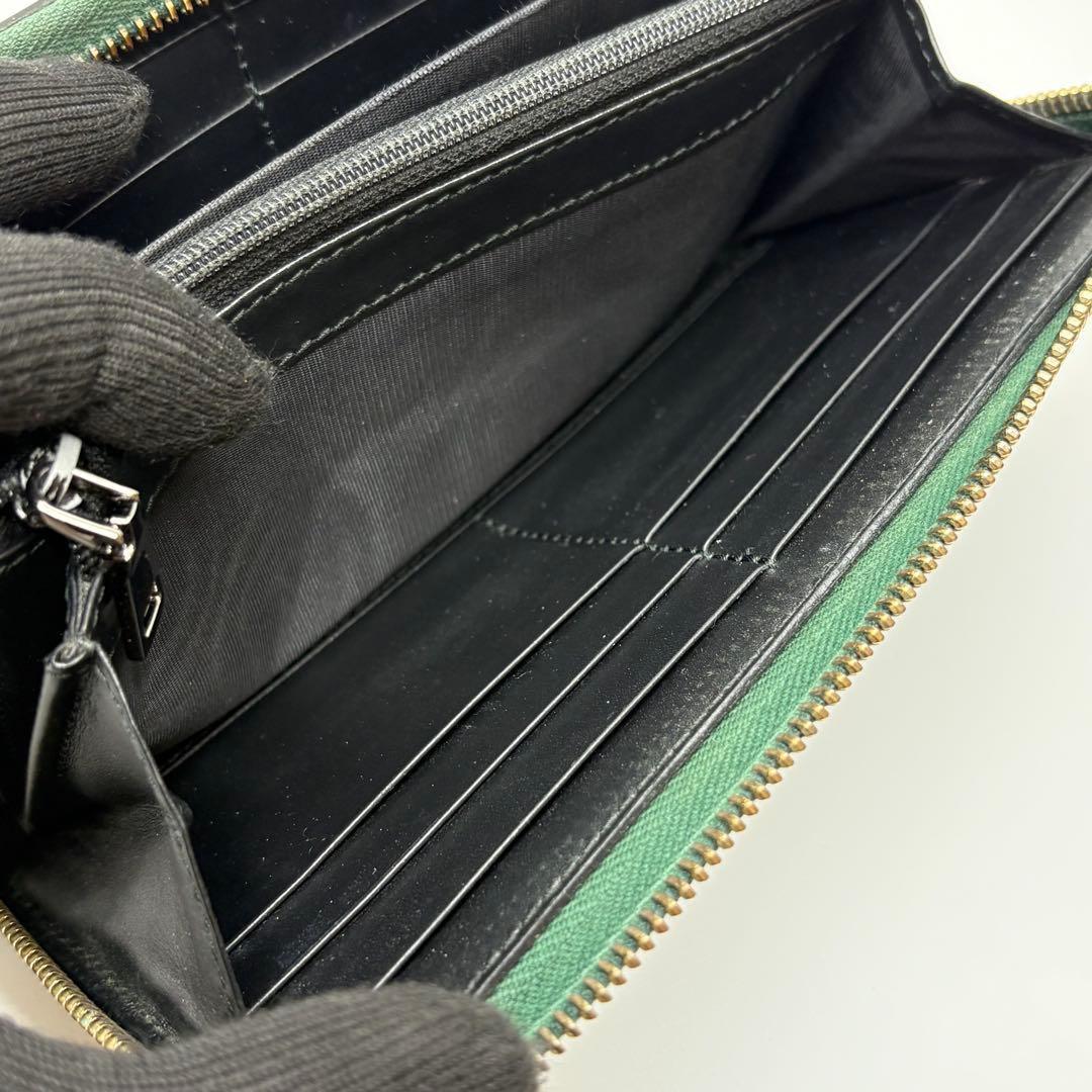 GUCCI グッチ　長財布　ラウンドファスナー　GG アニマリエ　ビー