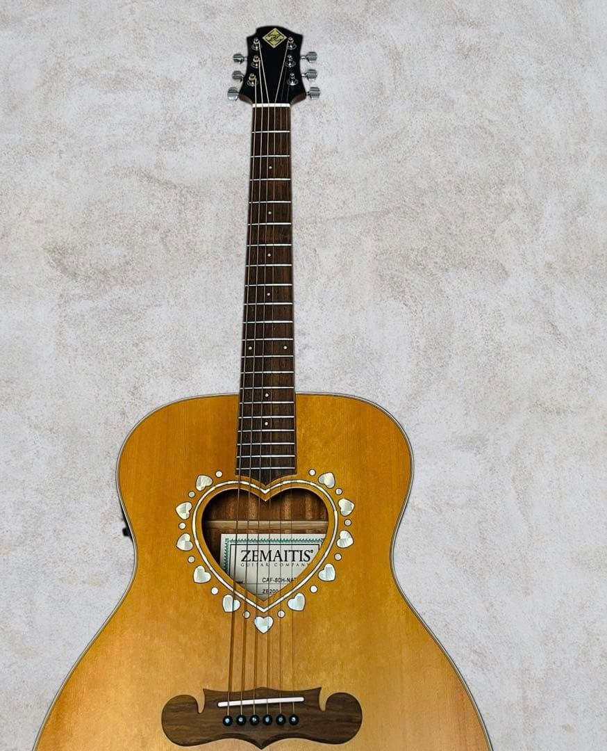 （新品同様）ZEMAITIS CAF-80H NAT エレアコ ナチュラル色