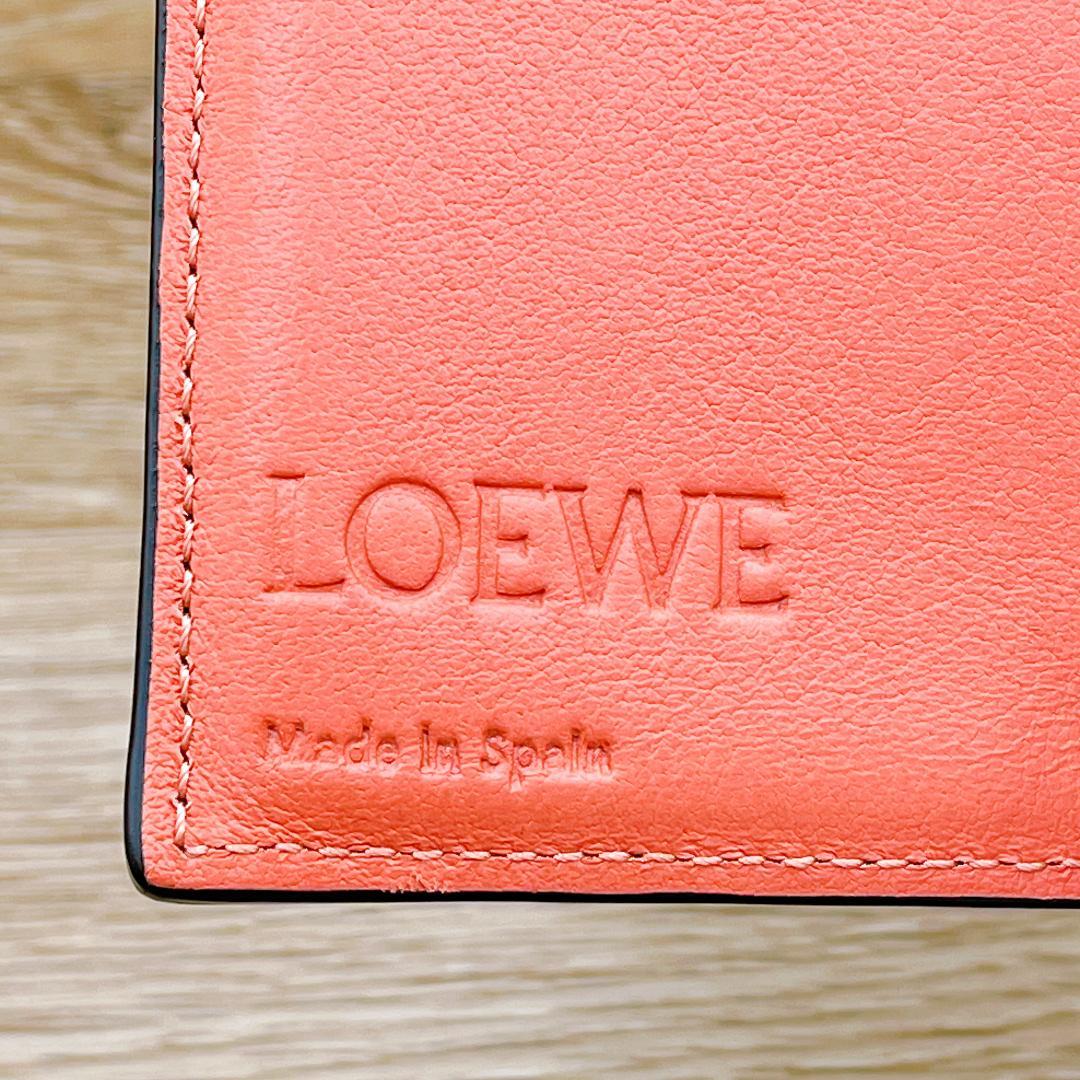 ◇ロエベ◇アナグラム トライフォールド 三つ折り財布 ライトオーツ / ハニー